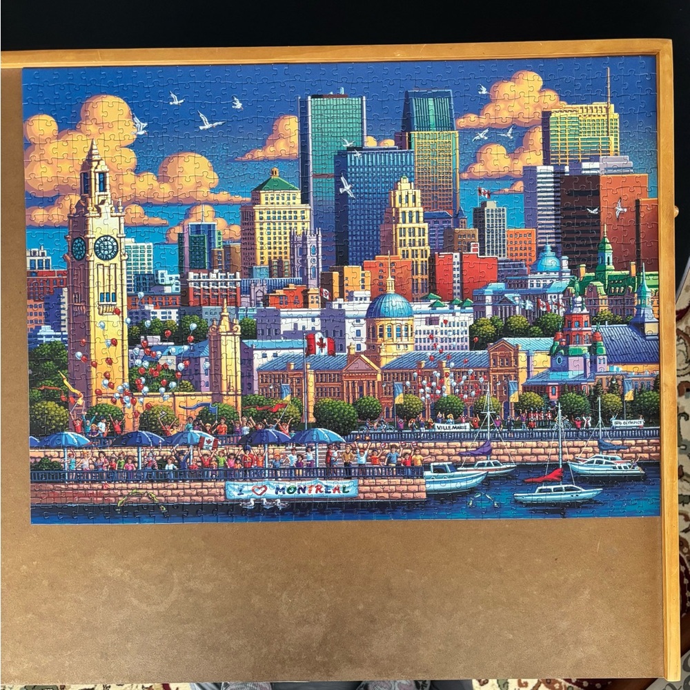 Colorful Montreal Cityscape 1000 Piece Puzzle